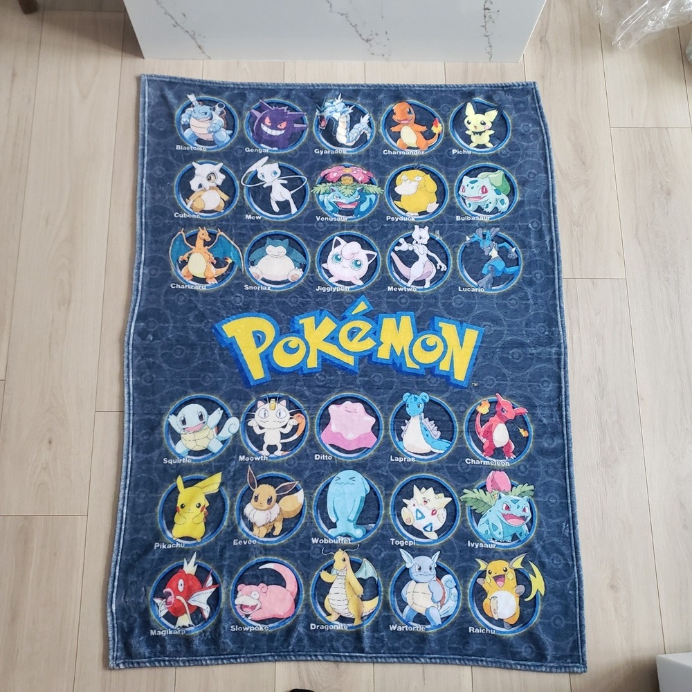 Northwest Pokemon‎ Blanket 50x40 90s Character Box Design Throw